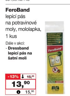 Lepící pás na potravinové moly FeroBand Papírna Moudrý