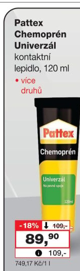 Lepidlo Chemoprén Pattex