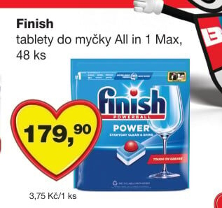 Tablety do myčky All in 1 Finish