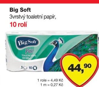 Toaletní papír 3vrstvý Big Soft