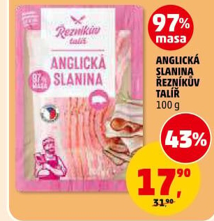 Anglická slanina Řezníkův talíř