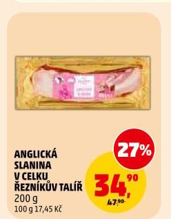 Anglická slanina Řezníkův talíř