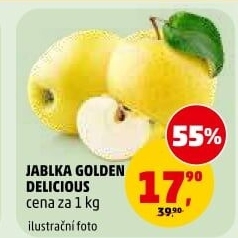Jablka Golden Delicious