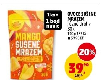 Mrazem sušené ovoce Crip Crop