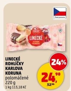 Rohlíčky linecké Karlova Koruna