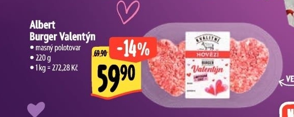 Hovězí burger Albert