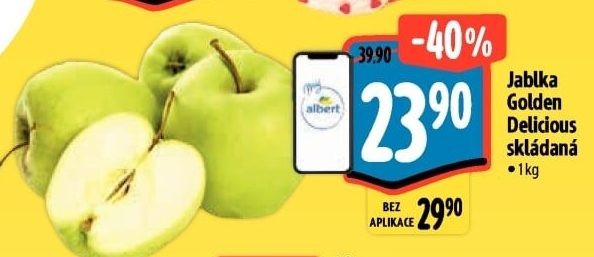 Jablka Golden Delicious