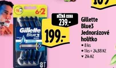 Jednorázová holítka pánská Gillette Blue 3