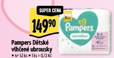 Vlhčené ubrousky dětské Pampers