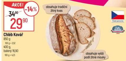 Chléb Kovář Globus