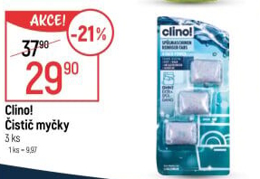 Čistič myčky při plné myčce Clino!