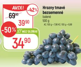 Hrozny tmavé bezsemenné