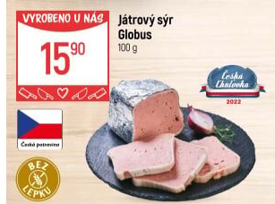 Paštika játrový sýr Globus