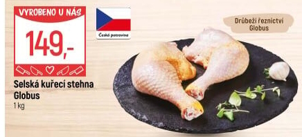 Selská kuřecí stehna Globus