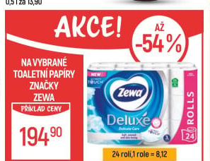 Toaletní papír 3vrstvý Deluxe Zewa
