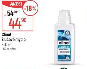 Žlučové mýdlo Clino!