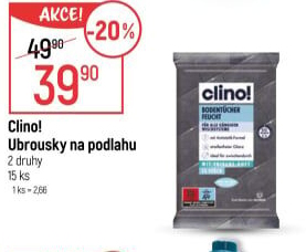 Čisticí ubrousky na podlahu Clino!