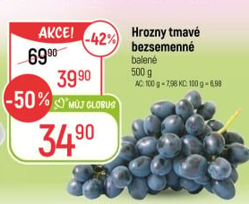 Hrozny tmavé bezsemenné