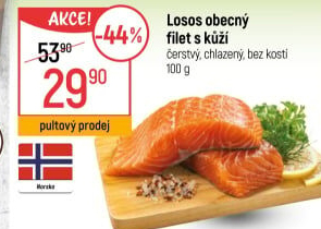 Losos obecný filety