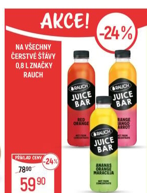 Šťáva čerstvá Juice Bar Rauch