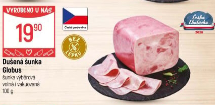 Šunka dušená výběrová Globus