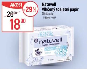 Toaletní papír vlhčený Natuvell