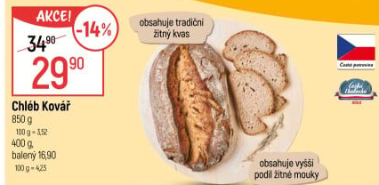 Chléb Kovář Globus