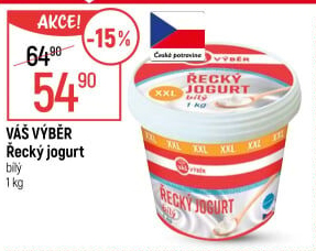 Jogurt řecký bílý Váš Výběr