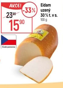 Sýr Eidam uzený 30% Lacrum