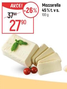 Sýr Mozzarella cihla 45%