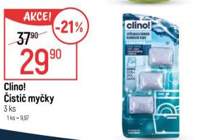 Čistič myčky při plné myčce Clino!
