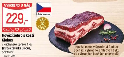 Hovězí žebra s kostí Globus