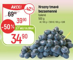 Hrozny tmavé bezsemenné