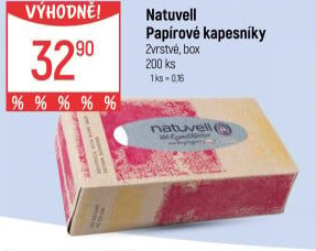 Papírové kapesníčky 2vrstvé Natuvell - box