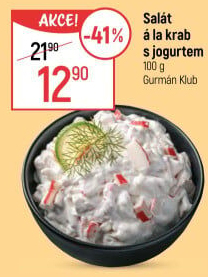Salát a la krab s jogurtem