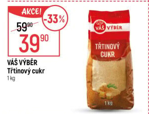 Třtinový cukr Váš Výběr