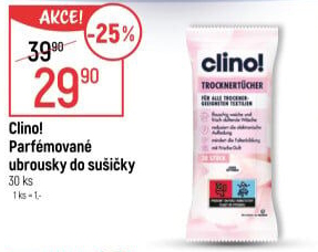 Ubrousky do sušičky Clino!
