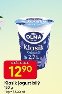 Bílý jogurt Klasik Olma
