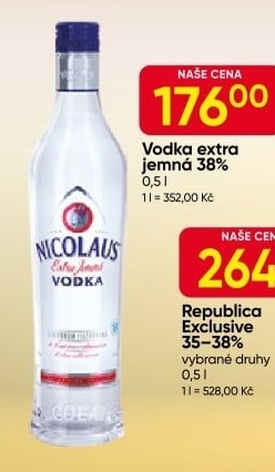 Vodka extra jemná St. Nicolaus