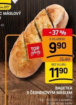 Bageta s máslem