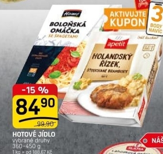 Hotová jídla Hamé