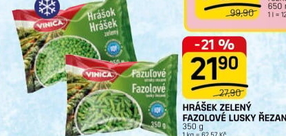 Hrášek mražený Vinica