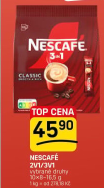 Instantní káva porcovaná 2v1 Nescafé