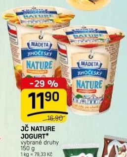 Jogurt Nature ochucený jihočeský Madeta