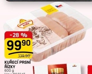 Kuřecí prsní řízky Vodňanské kuře