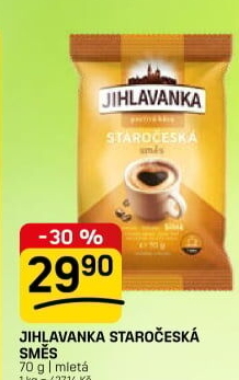 Mletá káva Staročeská směs Jihlavanka