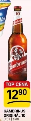 Pivo světlé výčepní Originál 10° Gambrinus