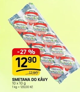 Smetánky do kávy Madeta