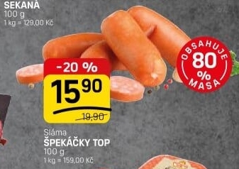 Špekáčky Top Sláma