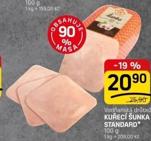 Šunka kuřecí standard Vodňanské kuře